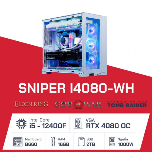 pc gaming màu trắng